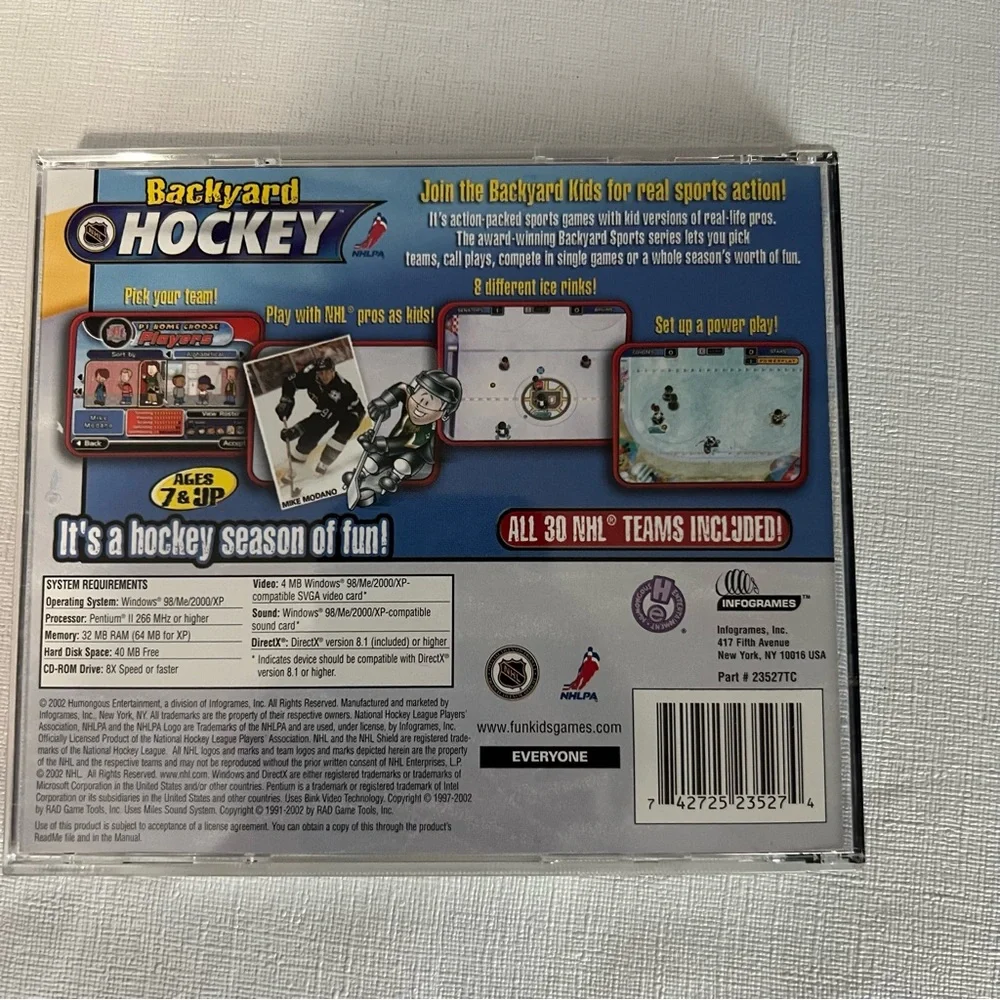 Backyard Hockey 2002 PC Game - Tested